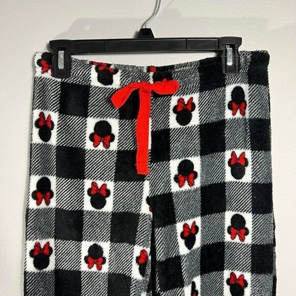 Disney Minnie Mouse Buffalo Patterned Pajama Lounge Pants Size M - Picture 2 of 6